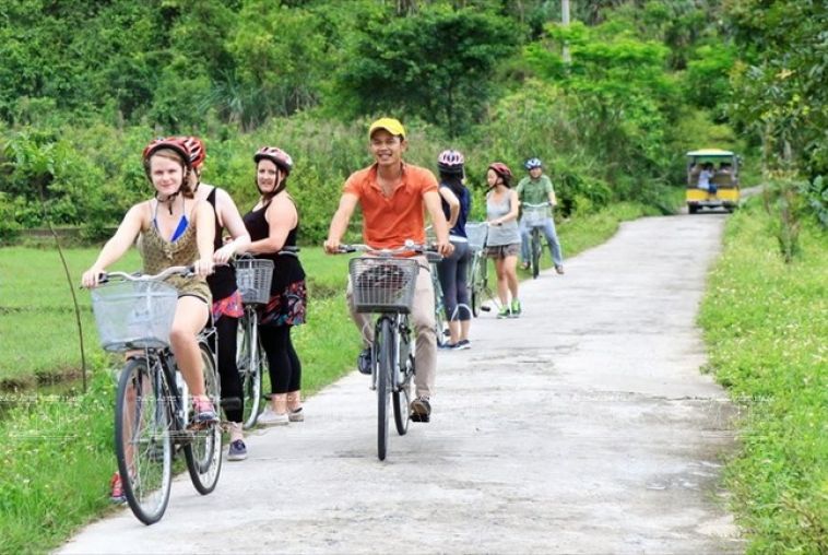 Biking in Viet Hai Village